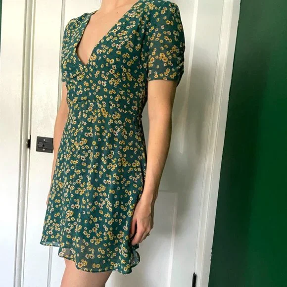Petal & Pup Dresses | Petal & Pup/ Sweet Pot Green Summer Dress | Color: Green/Yellow | Size: 4 | Kutley615's Closet